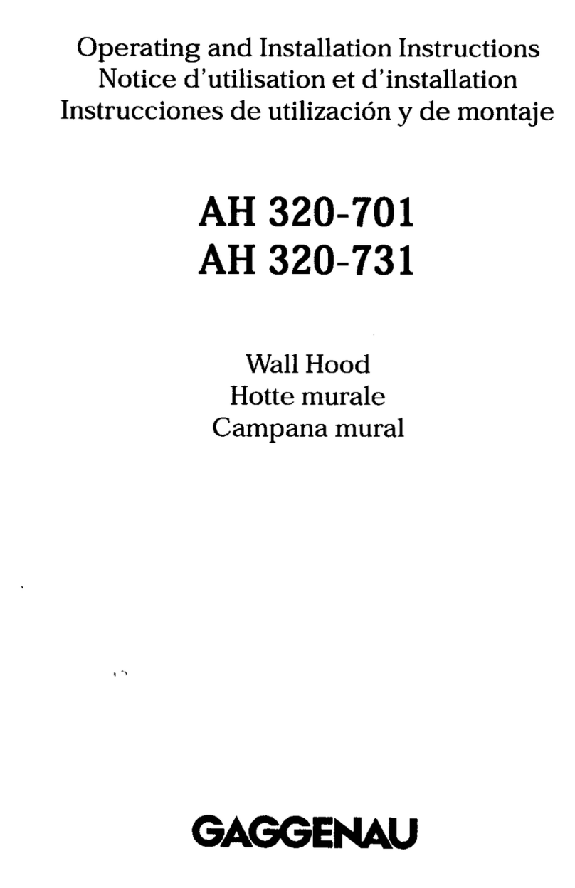 Gaggenau AH 320-731 Operating and installation instructions