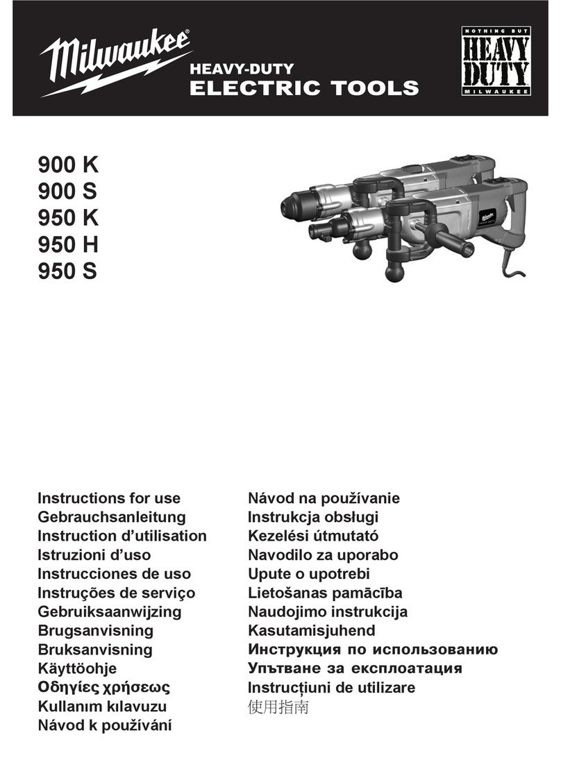 Milwaukee 900 K Instructions for use