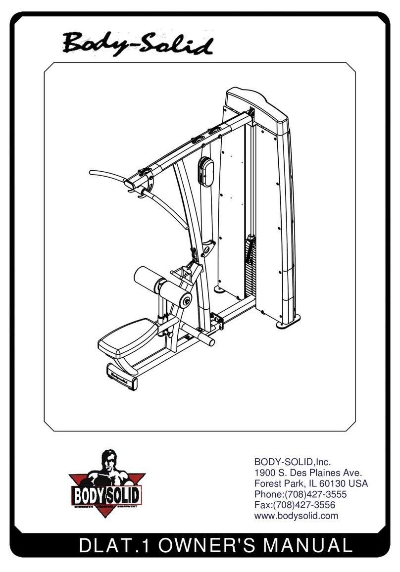 Body Solid DLAT.1 owner's manual