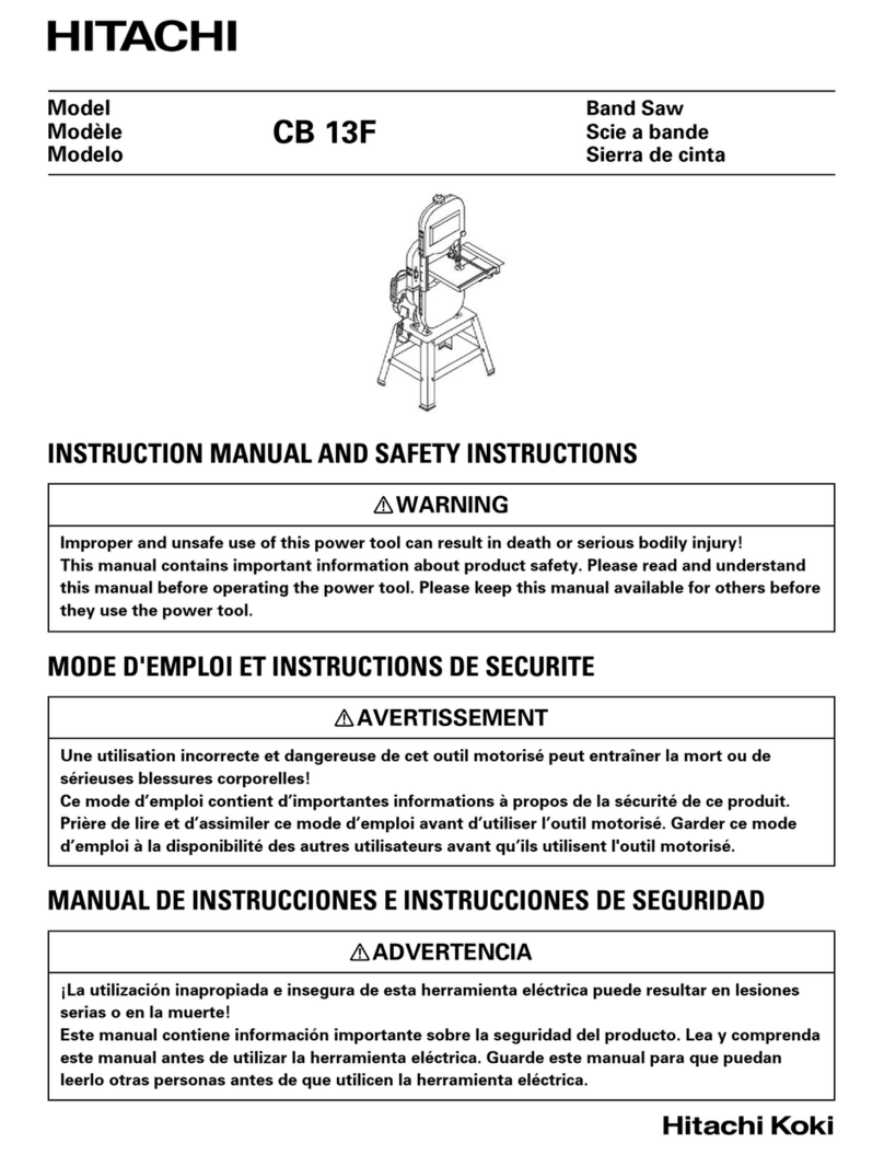 Hitachi CB 13F Operator's manual