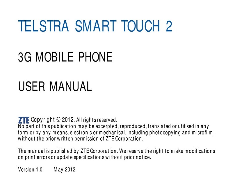 Zte TELSTRA SMART TOUCH 2 User manual