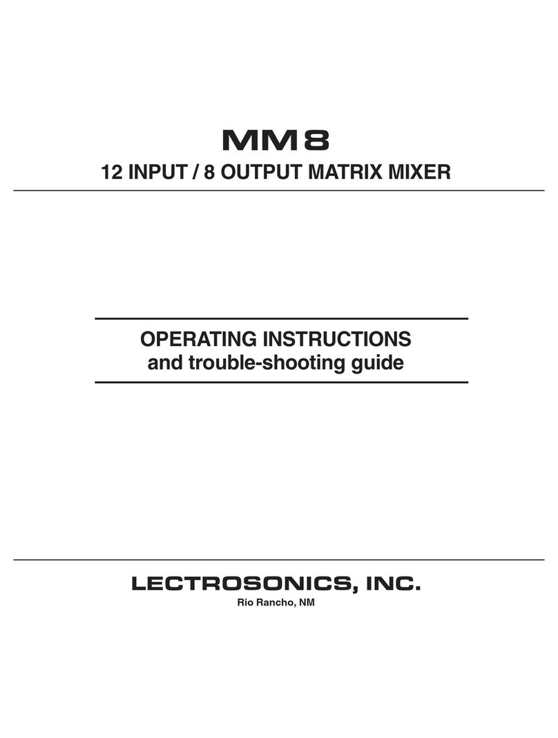Lectrosonics MM8 operating instructions