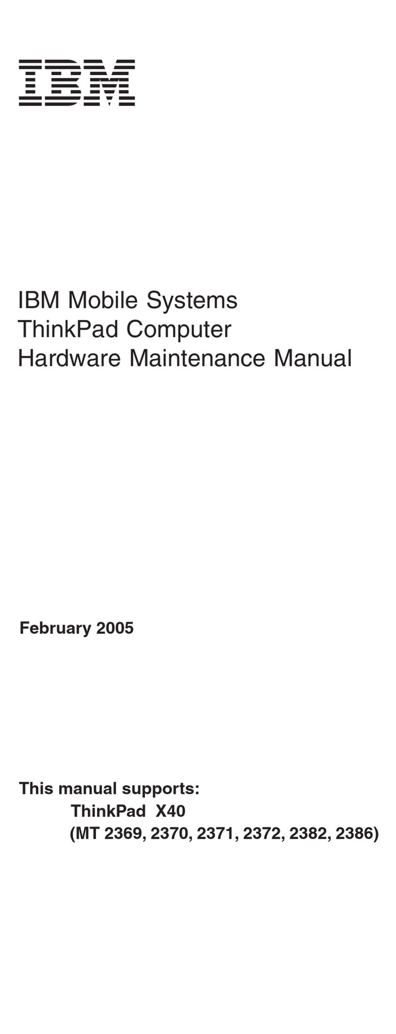 IBM MT 2369 User manual