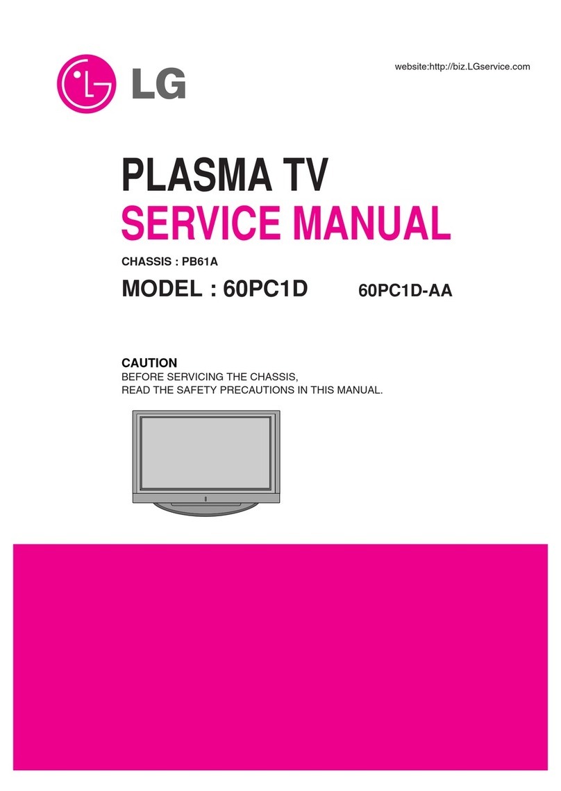 LG 60PC1D -  - 60" Plasma TV Service manual
