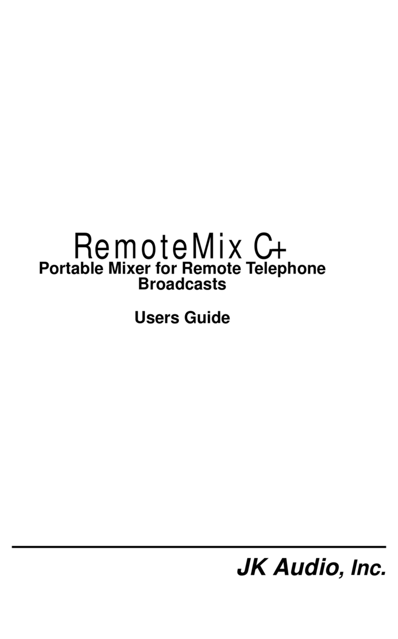 JK Audio RemoteMix C+ User manual