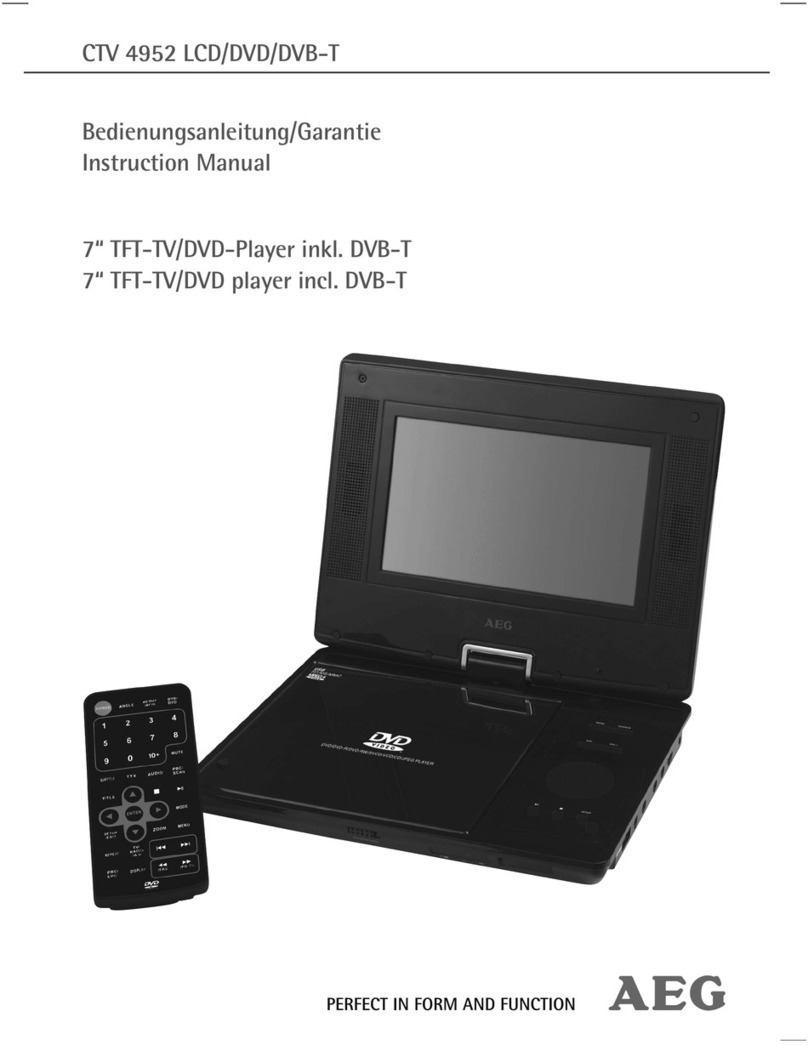 AEG CTV 4952 LCD/DVD/DVB-T instruction manual