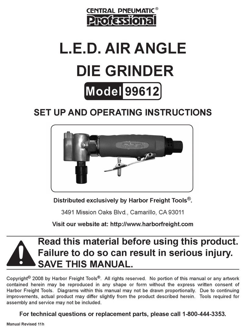 Central Pneumatic 99612 Set up and operating instructions