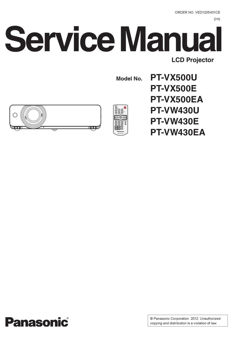 Panasonic PT-VX500U User manual