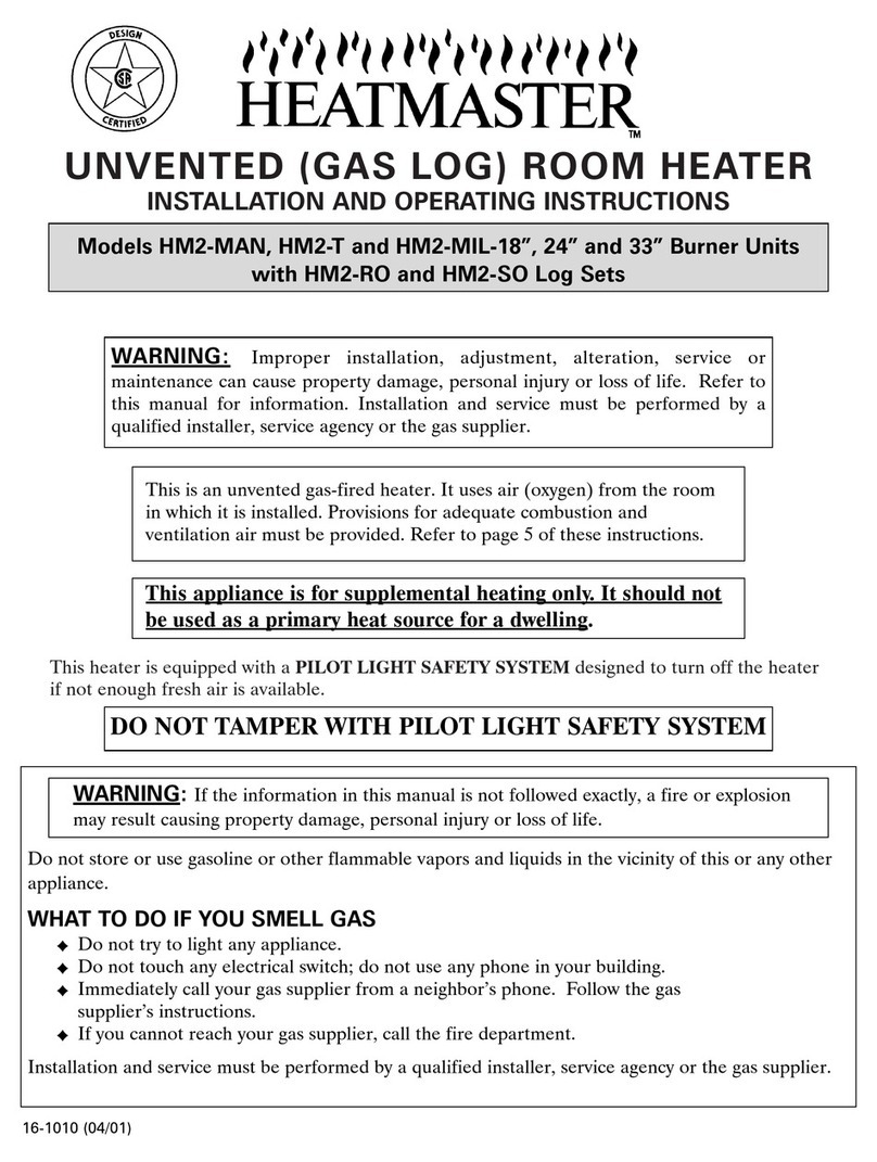 Heatmaster HM2-MAN Installation and operating instructions Heatmaster HM2-MAN Installation and operating instructions