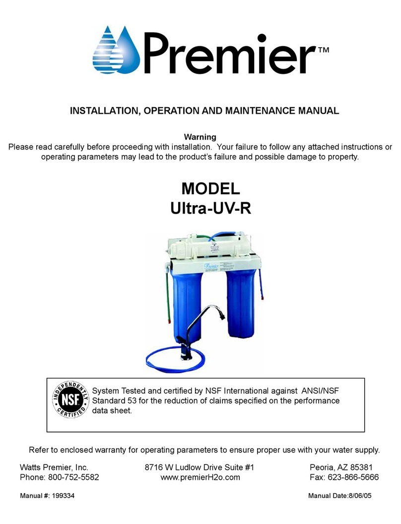 Premier Ultra-UV-R Installation, operation and maintenance manual Premier Ultra-UV-R Installation, operation and maintenance manual