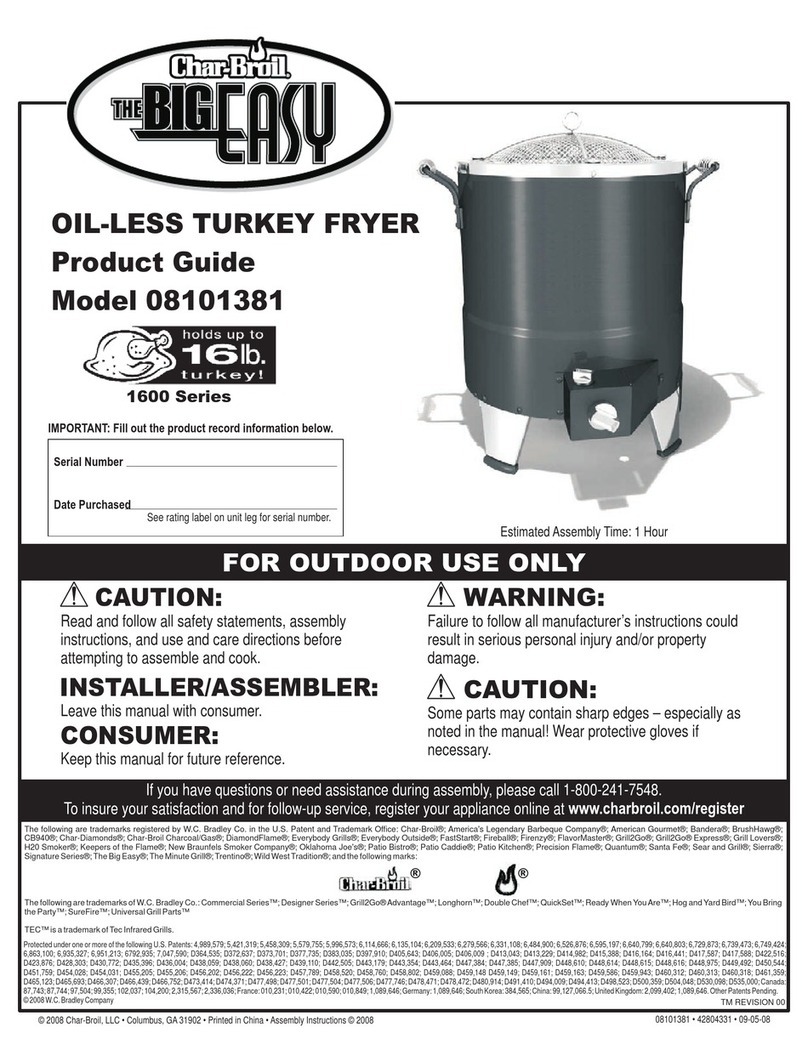 Char-Broil 8101381 User manual