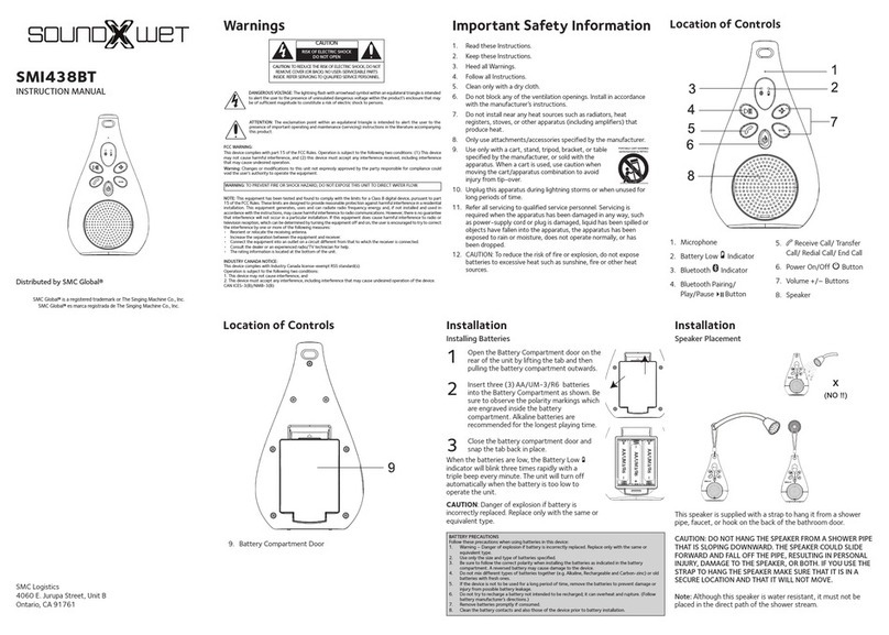 Sound-X SMI438BT instruction manual