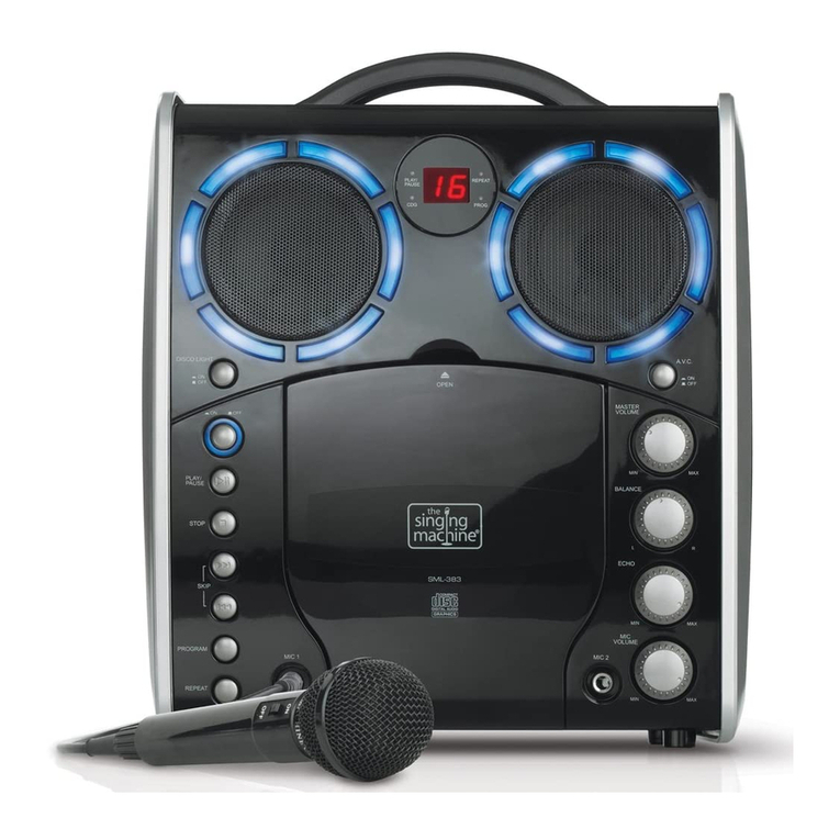 The Singing Machine SML-383 User manual
