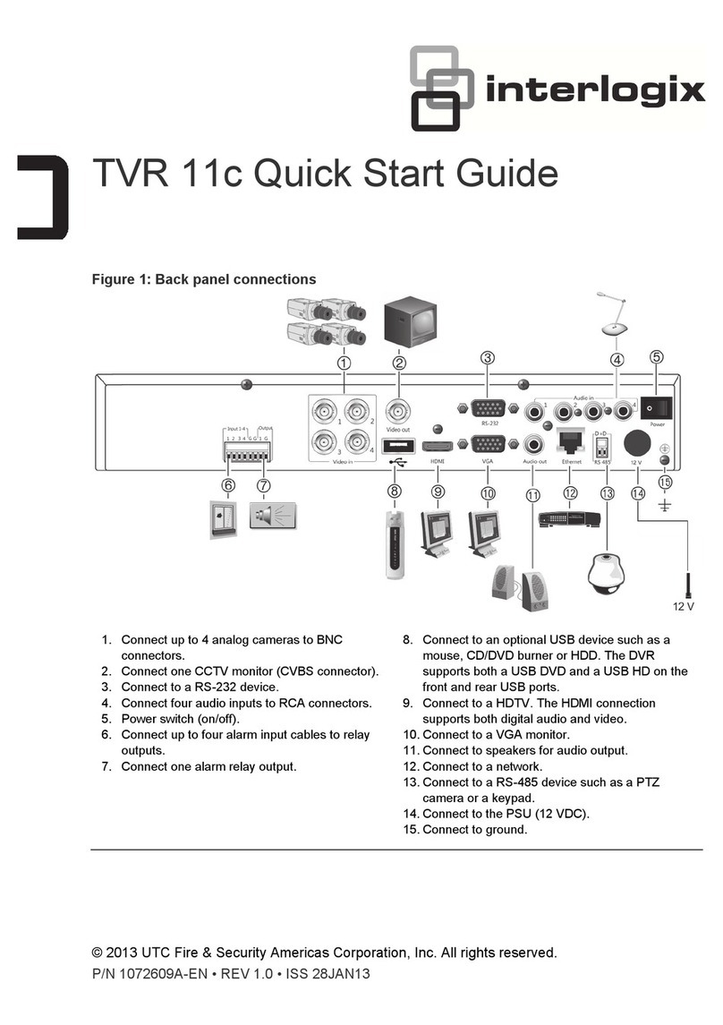 Interlogix TVR 11c User manual