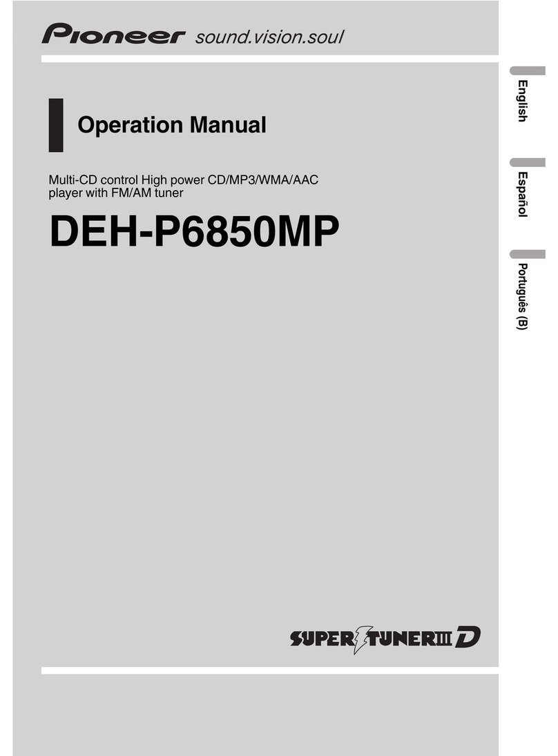 Pioneer DEH-P6850MP Operation manual