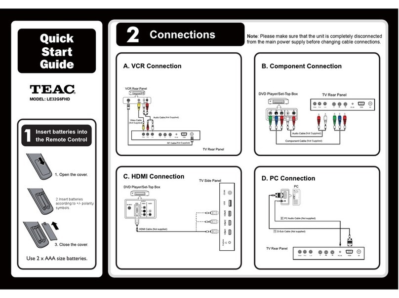 Teac LE32G6FHD User manual Teac LE32G6FHD User manual