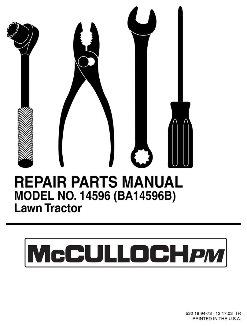 McCulloch 14596 Repair parts manual