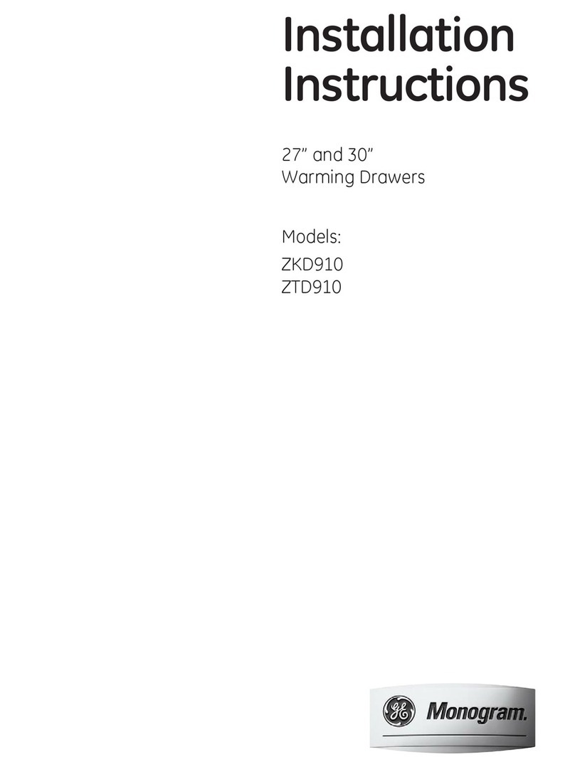 GE Monogram ZKD910 User manual