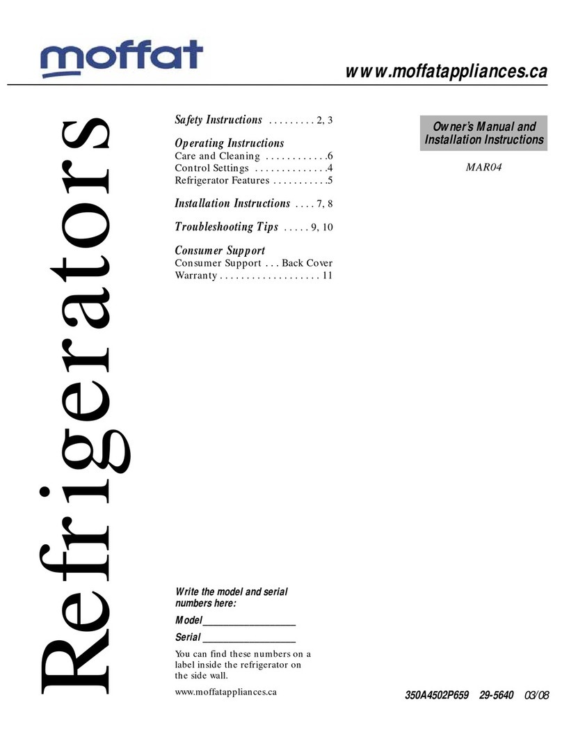Moffat MAR04 Operating instructions