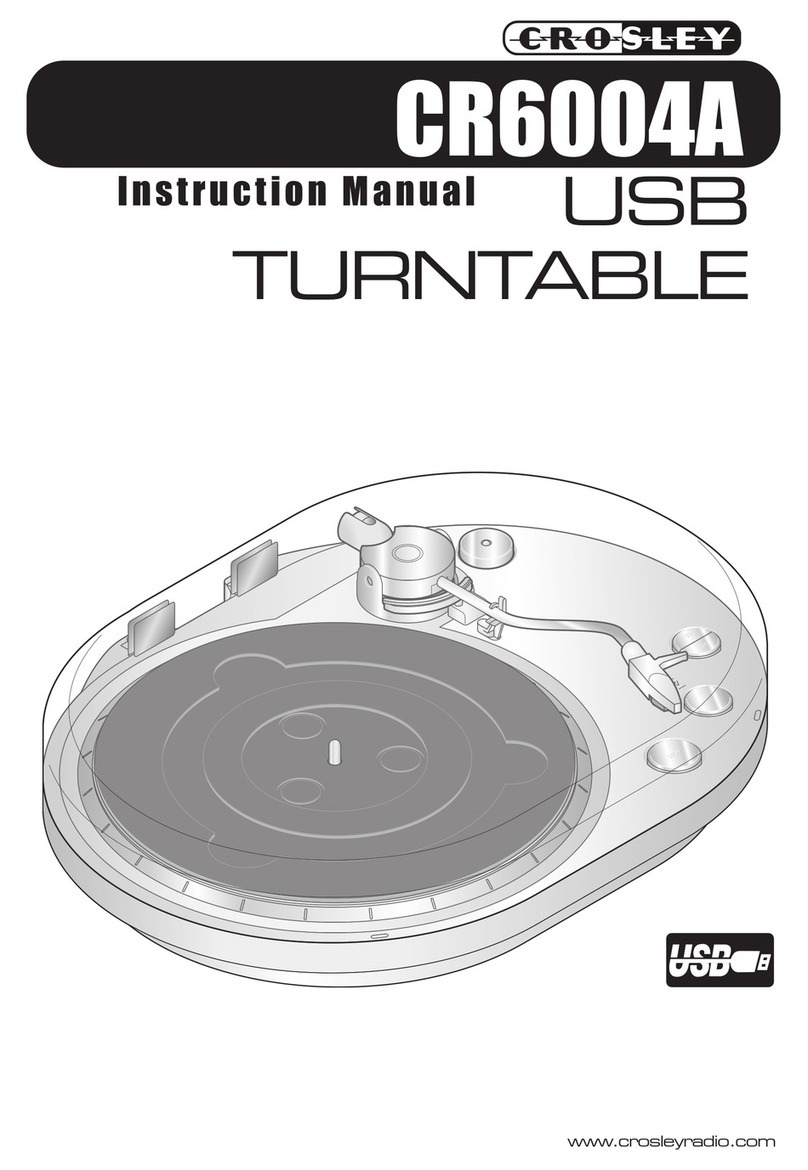 Crosley CR6004A instruction manual