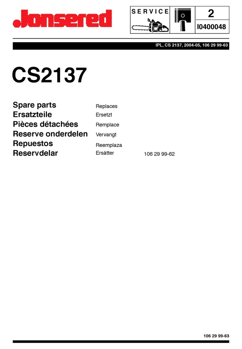 Jonsered CS 2137 Spare parts