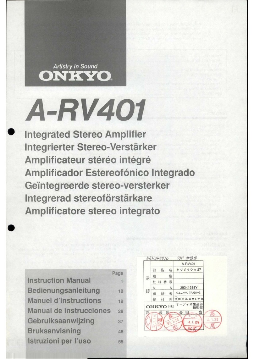 Onkyo A-RV401 User manual