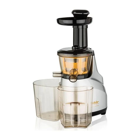 Fakir Slow Juicer User manual Fakir Slow Juicer User manual