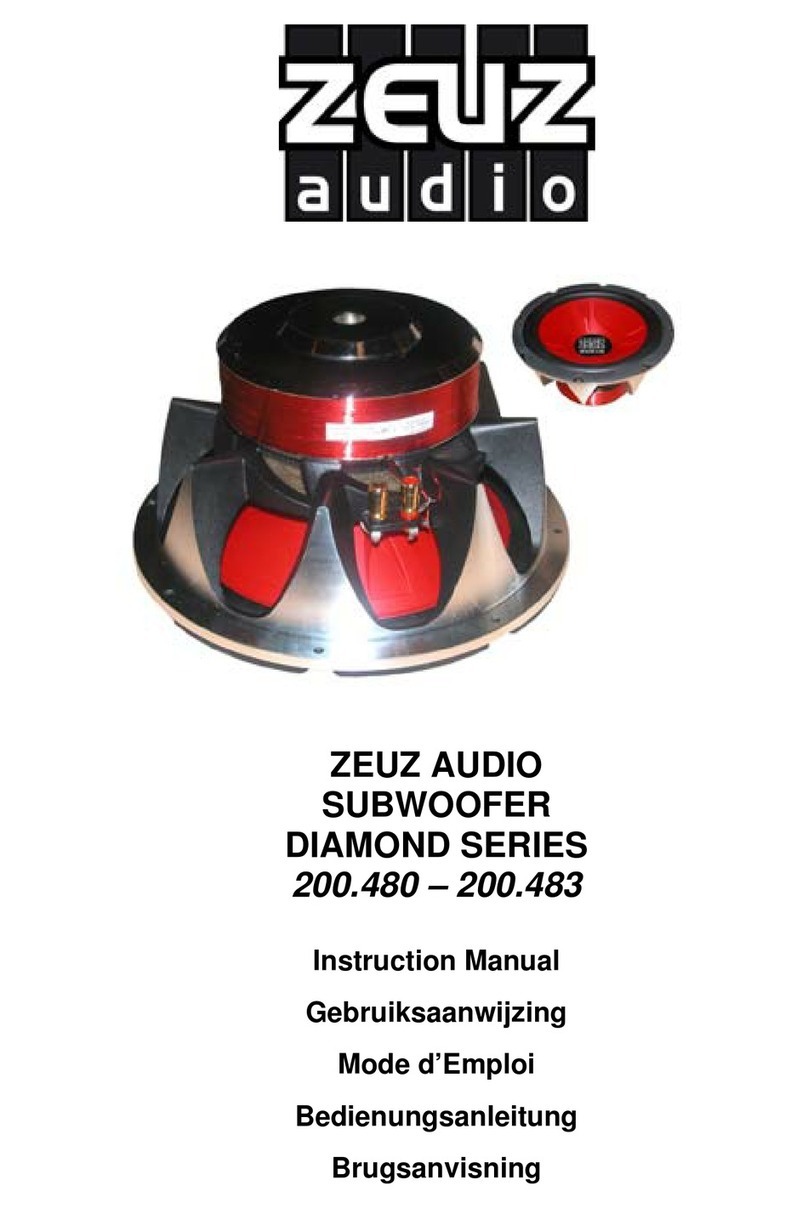 Zeuz Audio Diamond 200.480 instruction manual