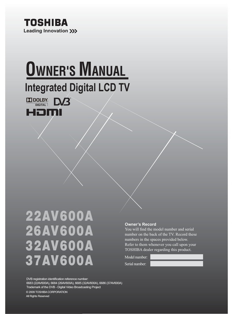 Toshiba 22AV600A User manual Toshiba 22AV600A User manual