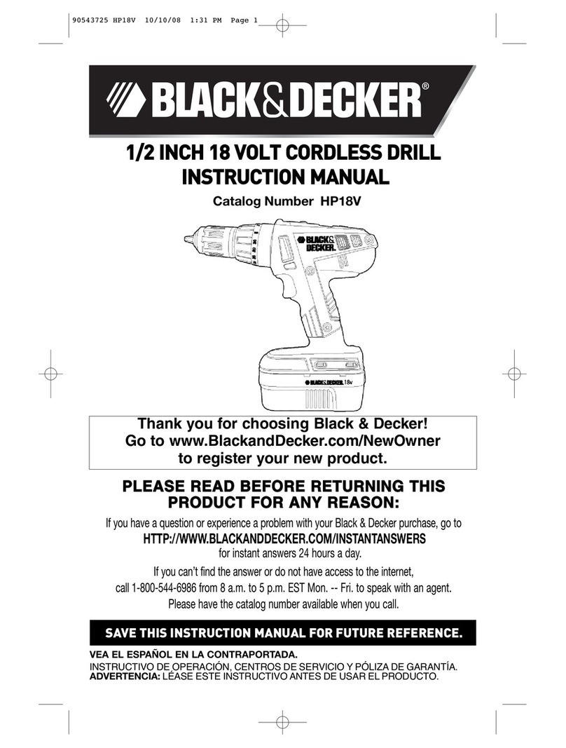 Black & Decker HP18V User manual