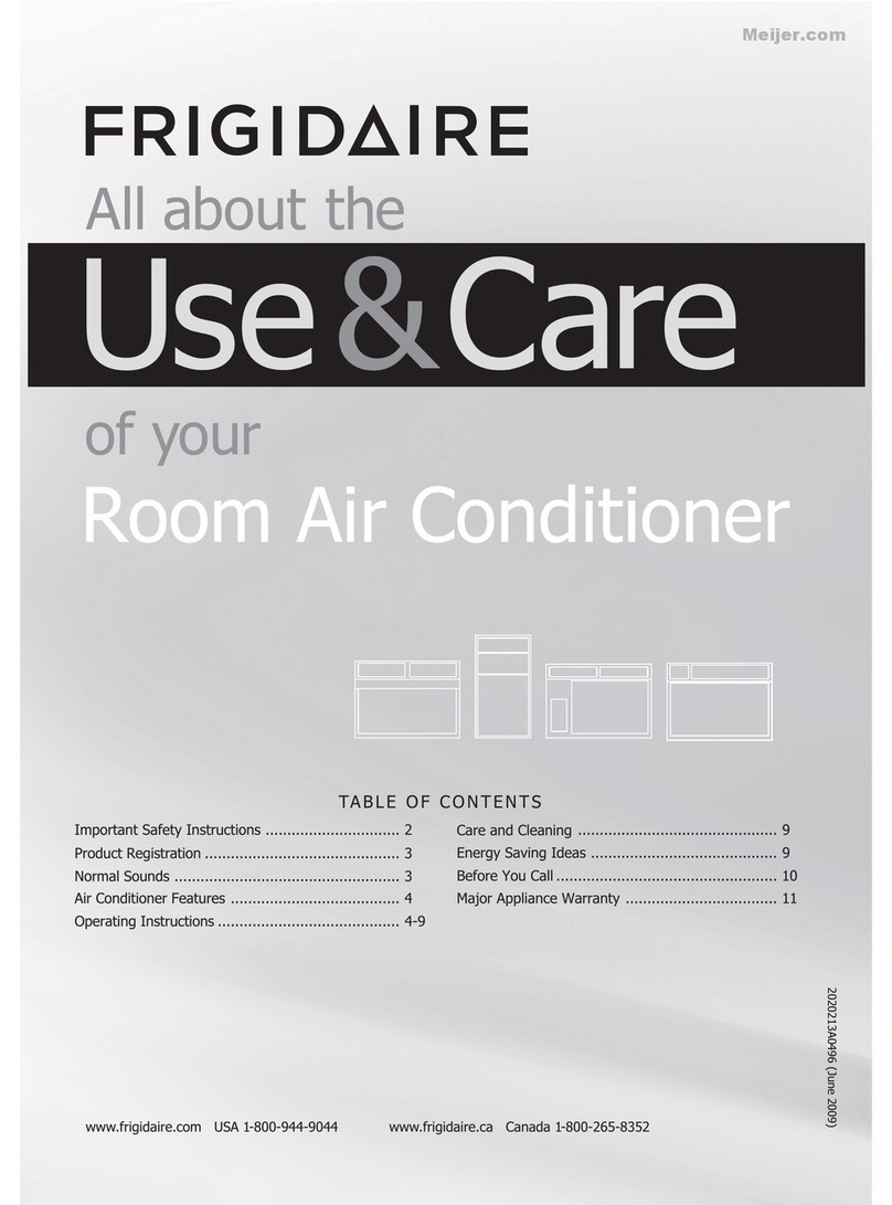 Frigidaire Room Air Conditioner User manual