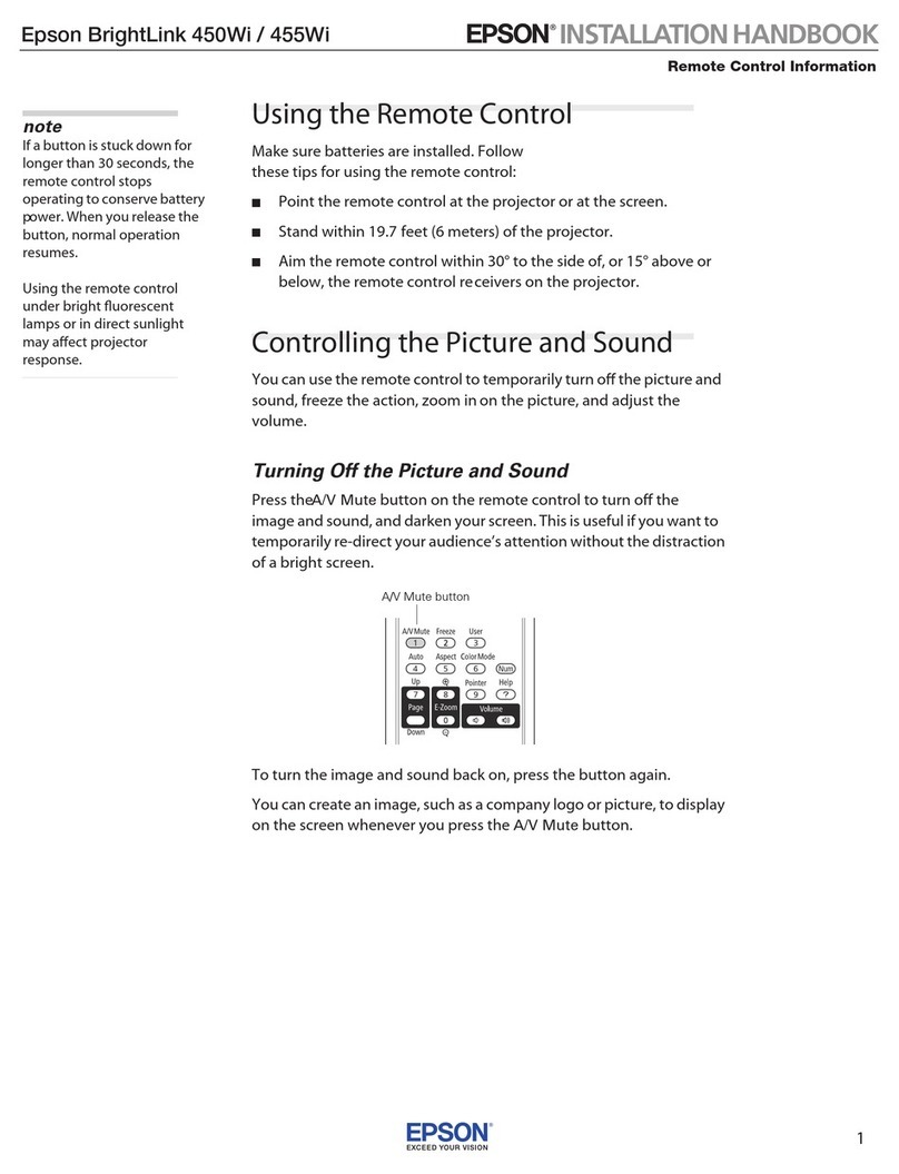 Epson BrightLink 450Wi - Interactive Projector System manual