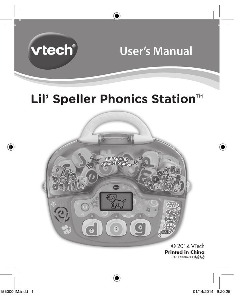 V-tech Lil' Speller Phonics Station User manual