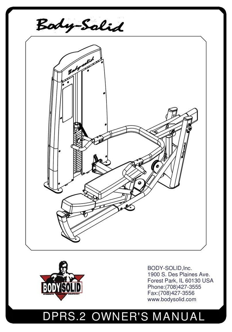 Body Solid DPRS.2 owner's manual