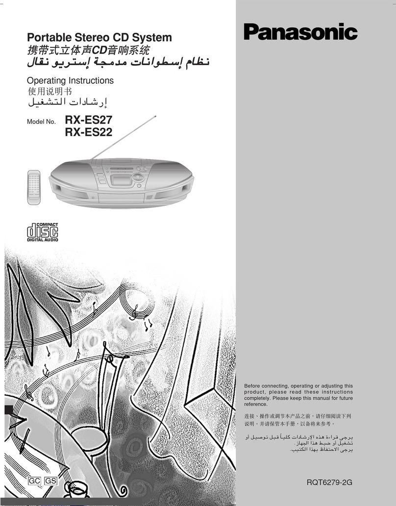 Panasonic RX-ES27 operating instructions