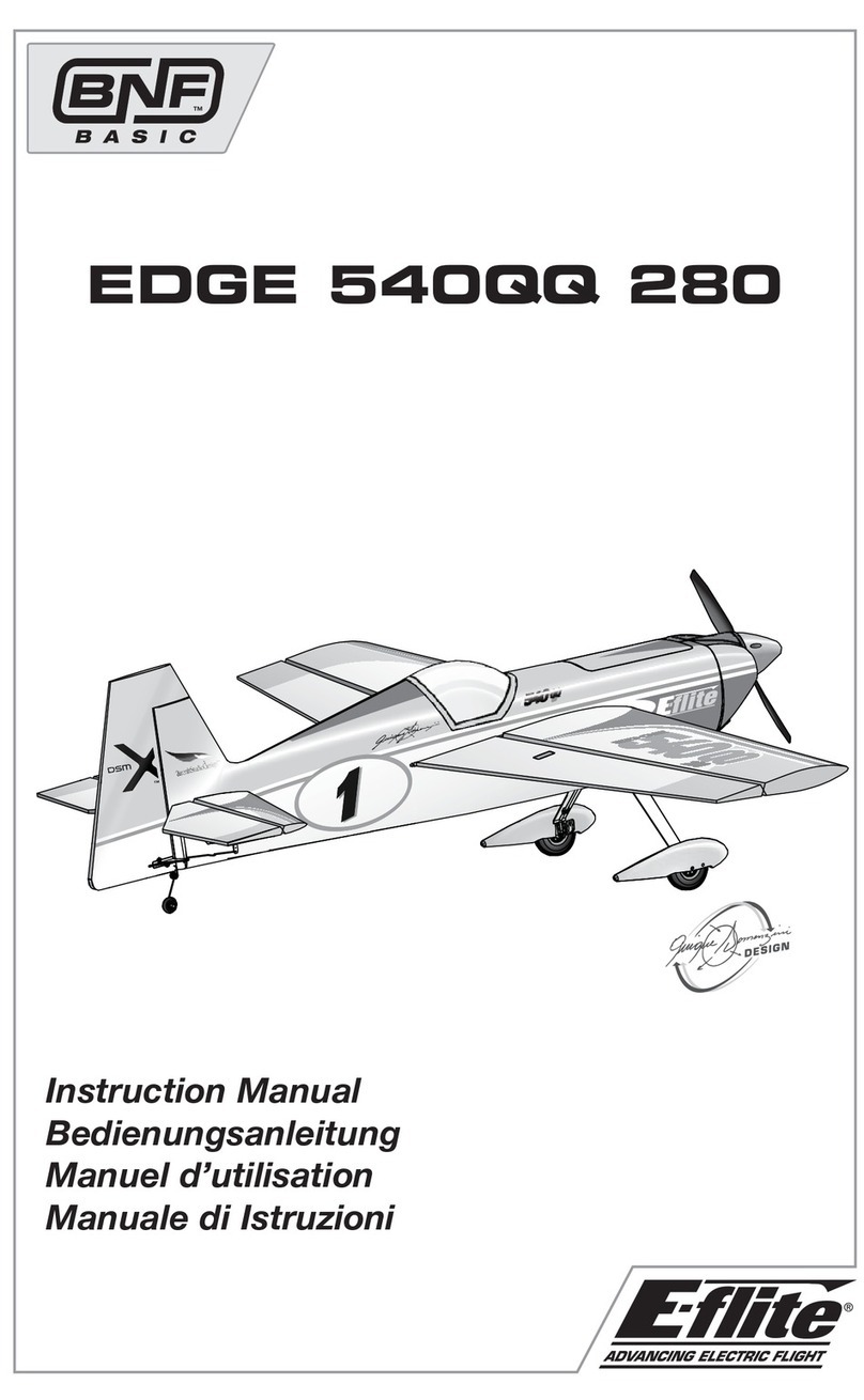 E-FLITE EDGE 540QQ 280 User manual