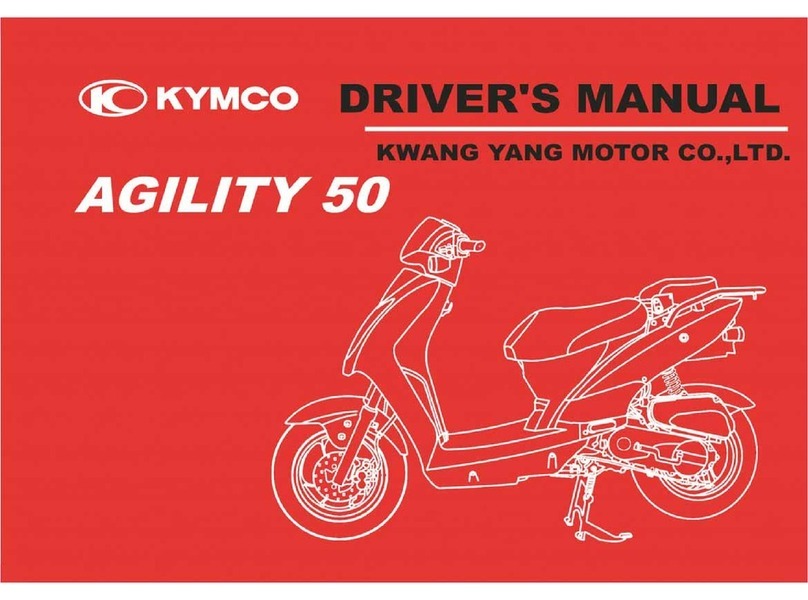 KYMCO AGILITY 50 - SERVICE Driver manual