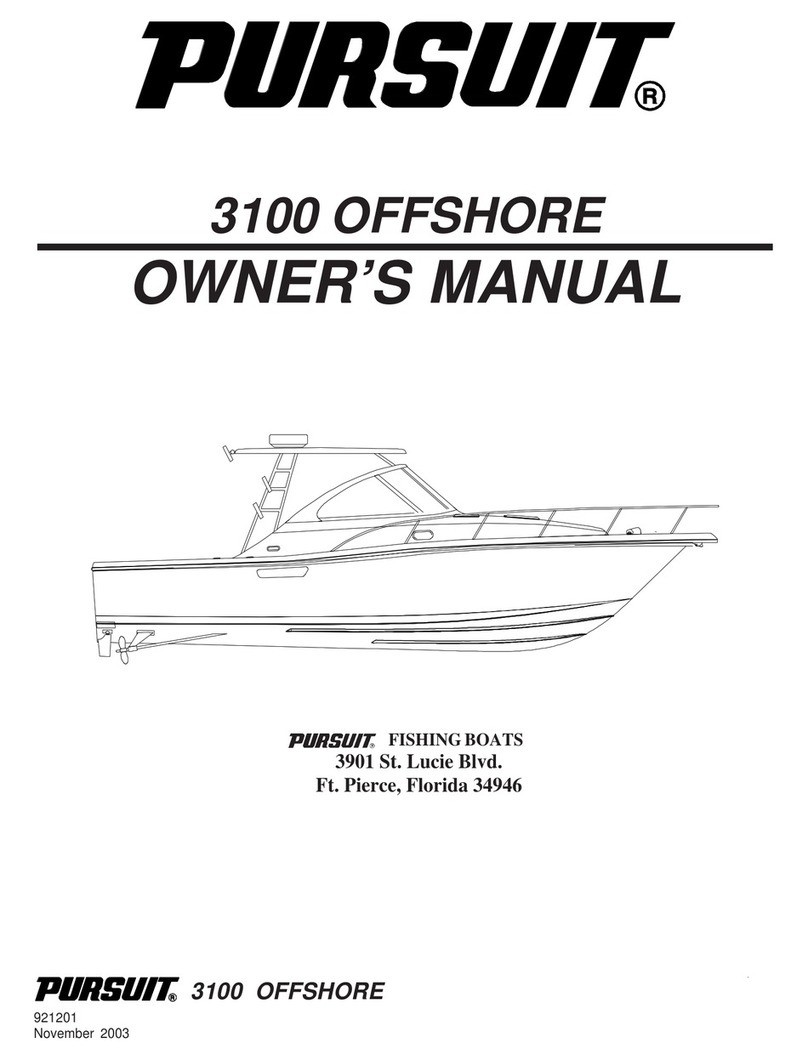 PURSUIT 3100 Offshore owner's manual