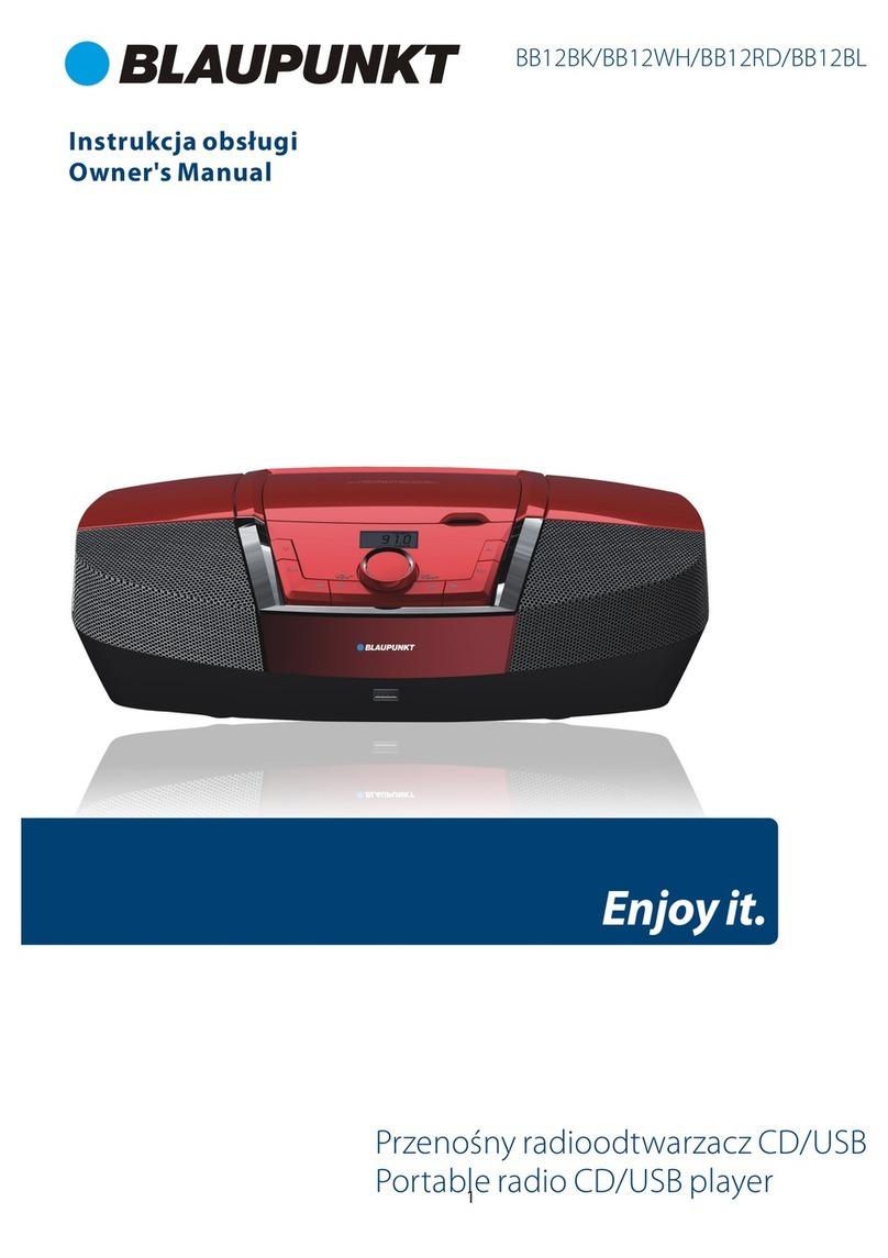 Blaupunkt BB12BK User manual Blaupunkt BB12BK User manual