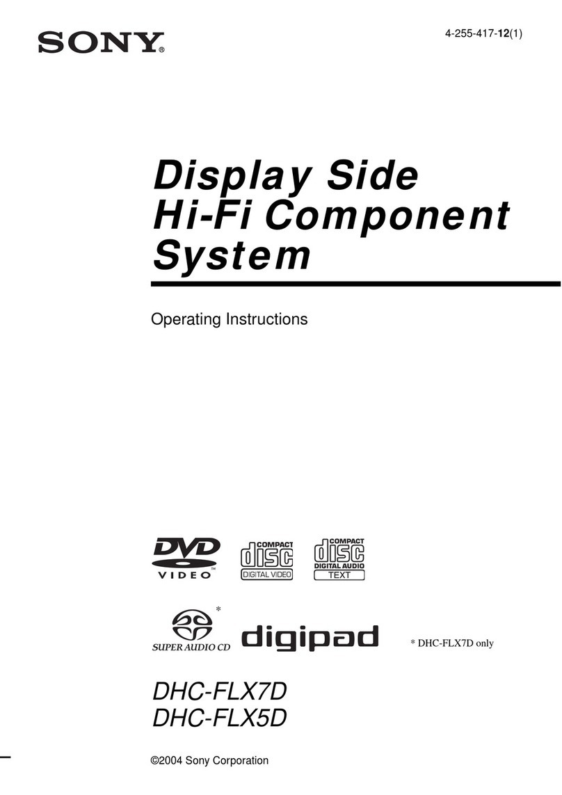 Sony DHC-FLX7D operating instructions