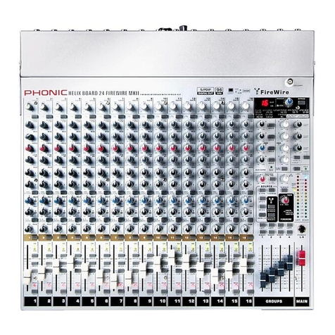 Phonic HELIX BOARD 24 FIREWIRE user manual