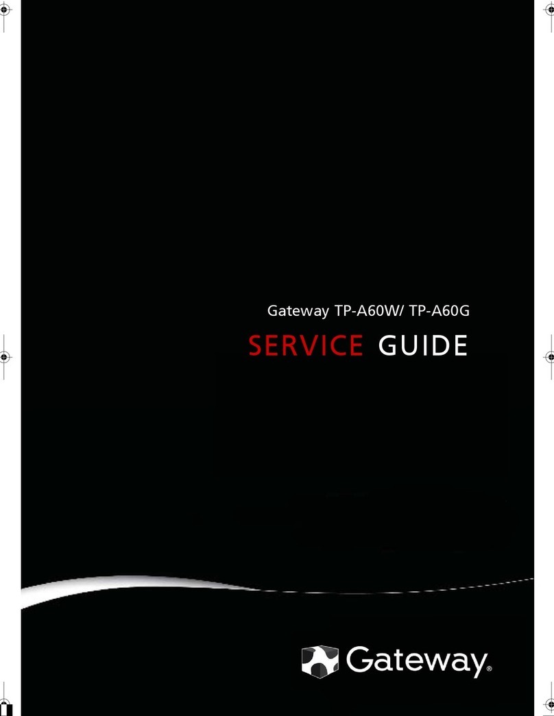 Gateway TP-A60W Service guide