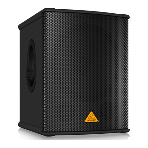 Behringer Eurolive B1500D-PRO quick start guide