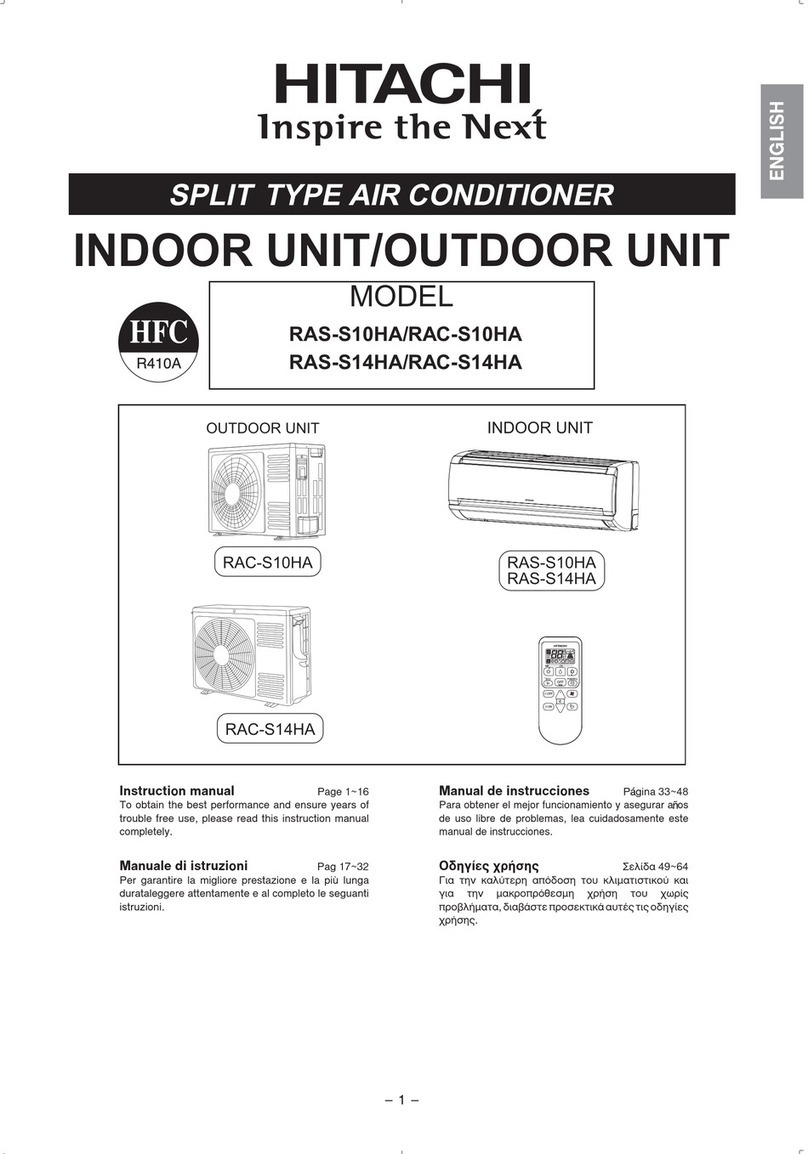 Hitachi RAS-S10HA instruction manual Hitachi RAS-S10HA instruction manual