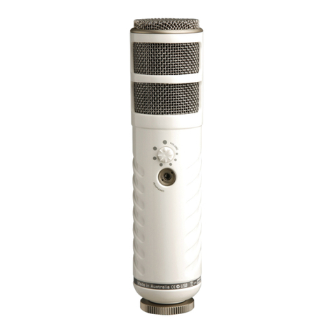 RODE Microphones PODCASTER User manual