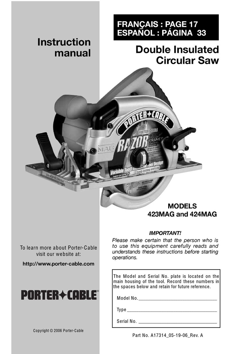 Porter-Cable 423MAG instruction manual