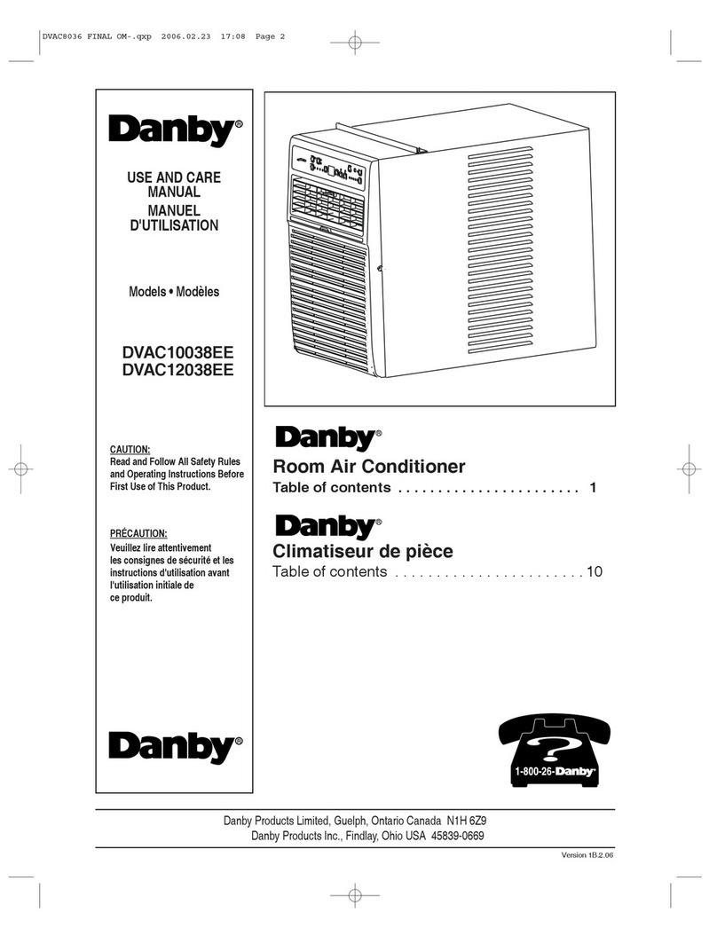 Danby DVAC10038E User manual