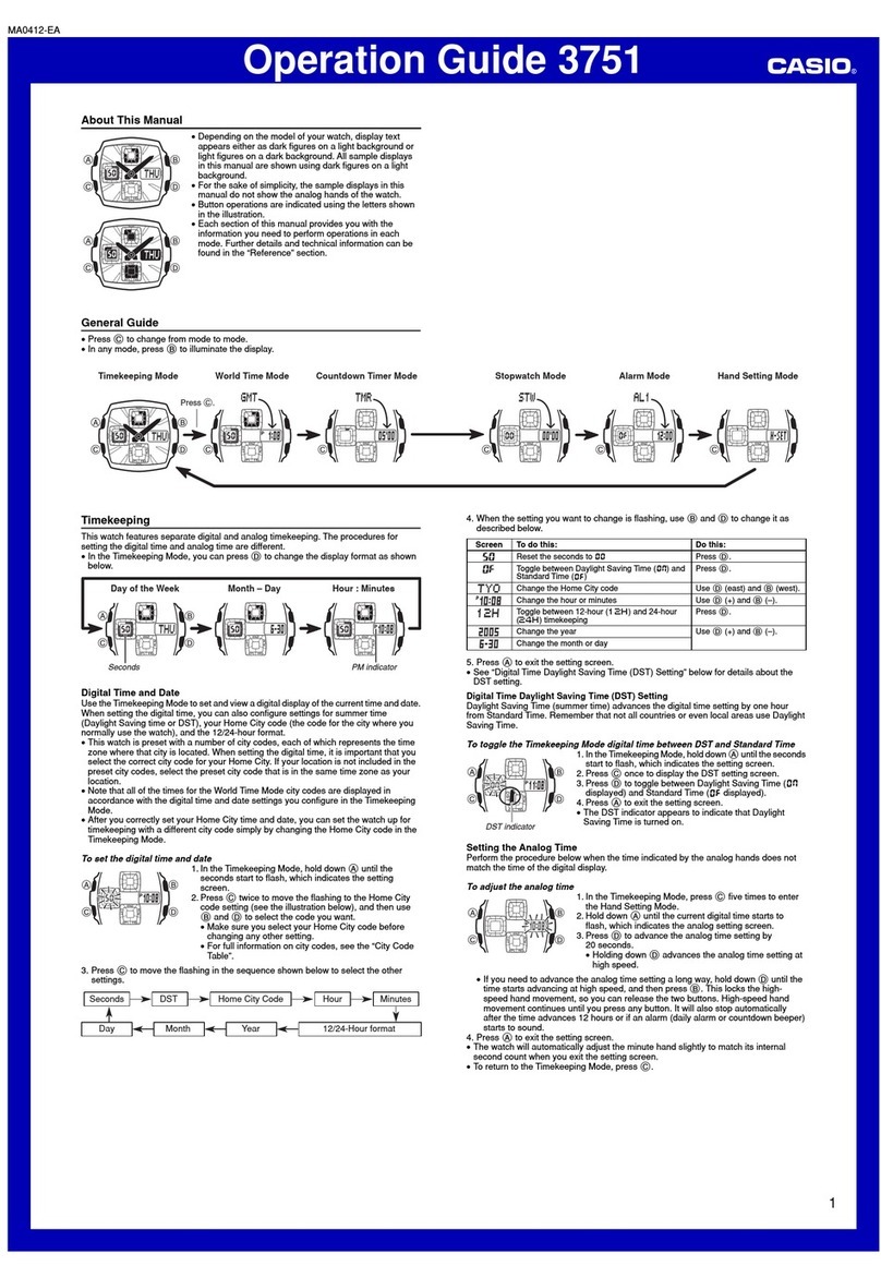 Casio 3751 User manual Casio 3751 User manual