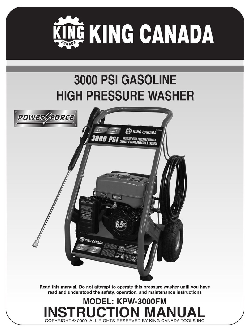 King Canada Power Force KPW-3000FM instruction manual