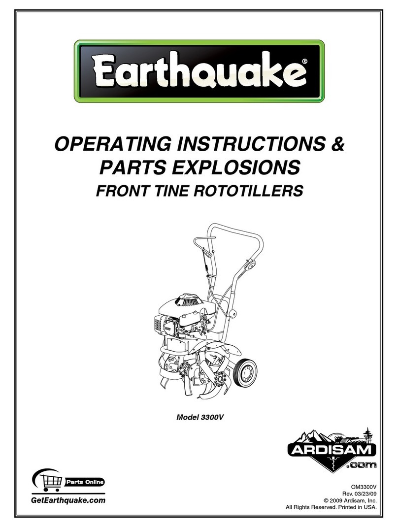 EarthQuake 3300V Operating instructions & parts explosions